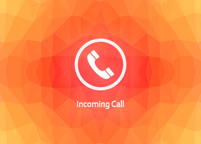 Incoming call glow low pol
