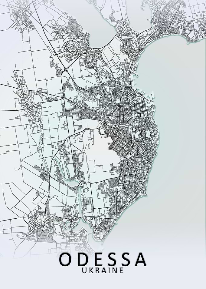 Odessa Ukraine City Map