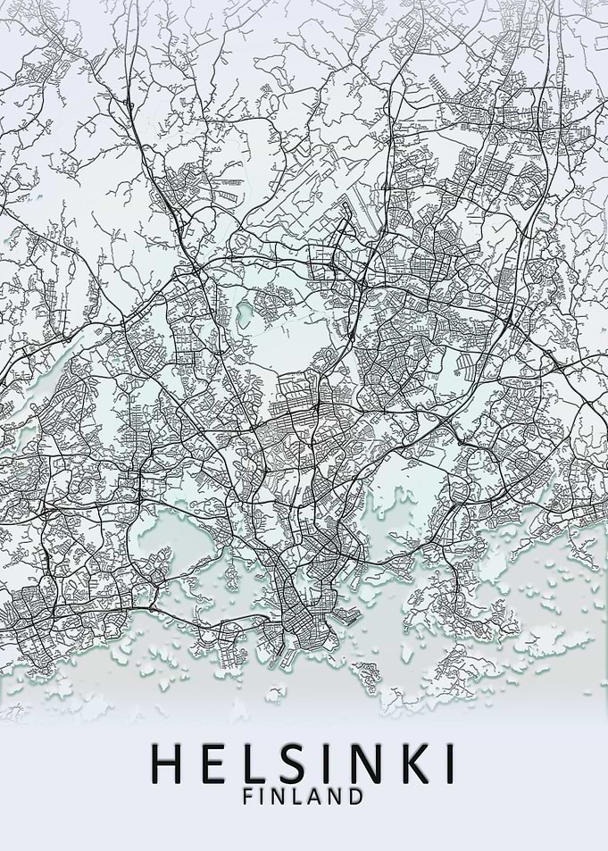 Helsinki Finland City Map