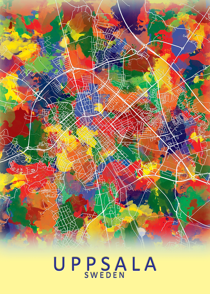 Uppsala Sweden City Map