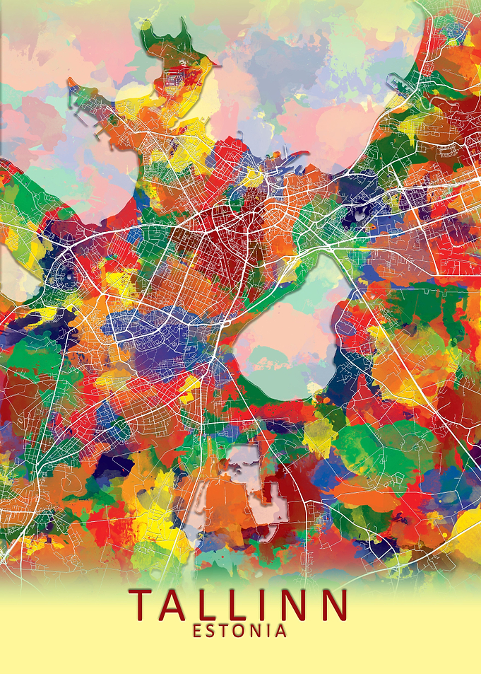 Tallinn Estonia City Map