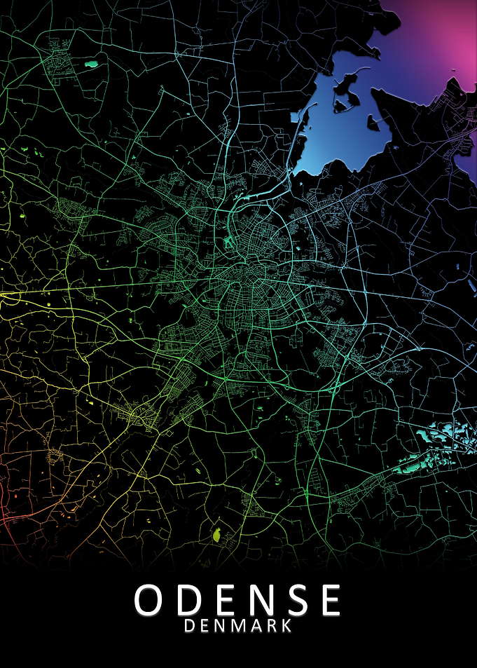 Odense Denmark City Map