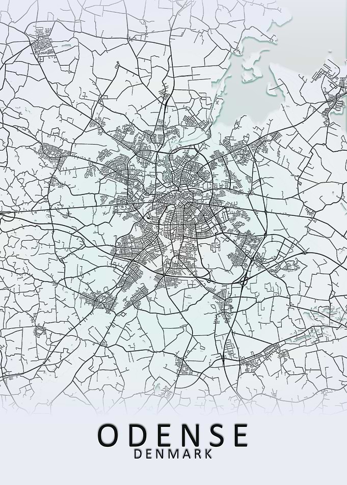 Odense Denmark City Map