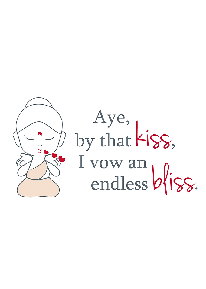 Little Buddha blowing kiss