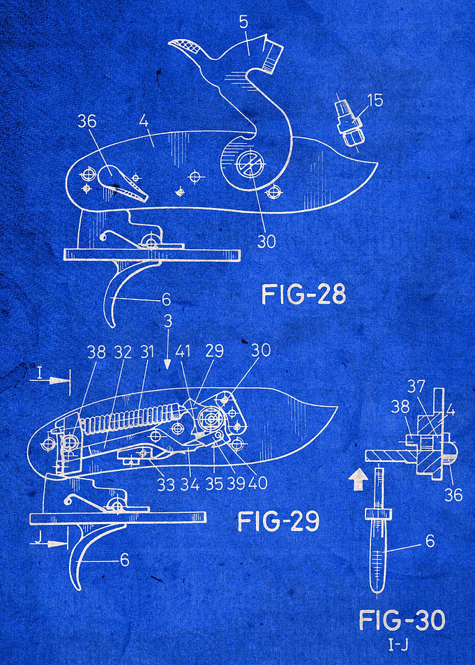 Vintage Gun Lock Patent