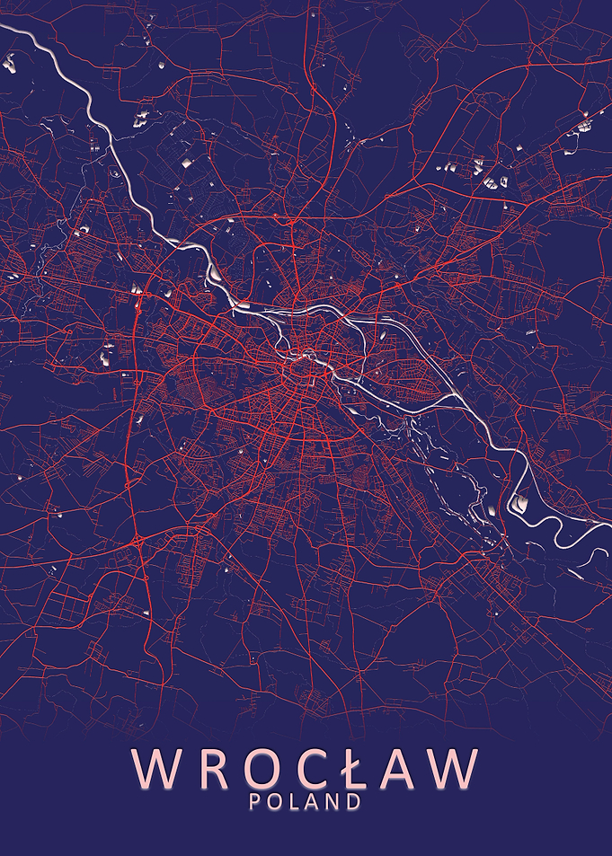 Wroclaw Poland City Map