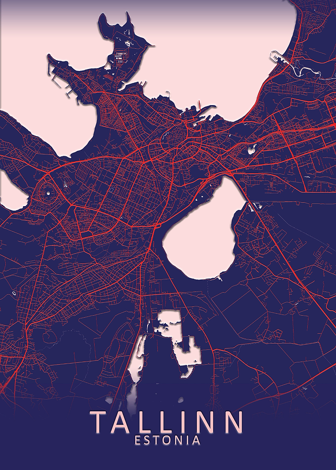 Tallinn Estonia City Map