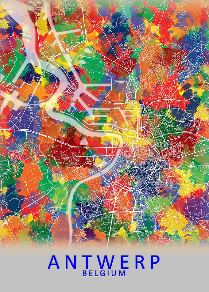 Antwerp Belgium City Map