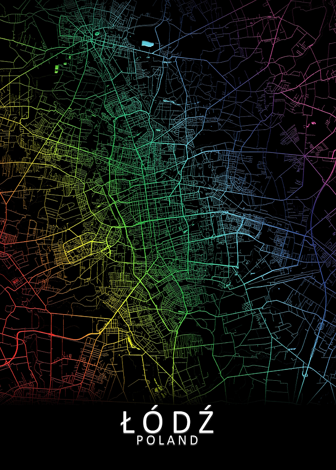 Lodz Poland City Map