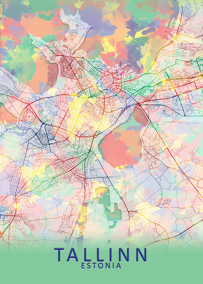 Tallinn Estonia City Map