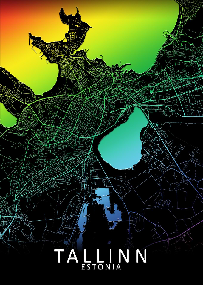 Tallinn Estonia City Map