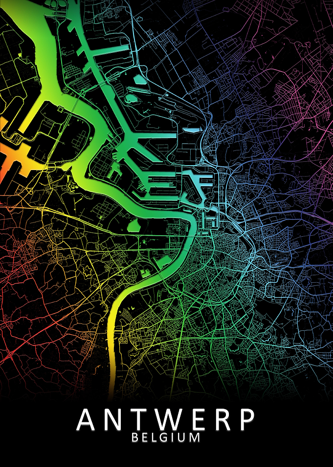 Antwerp Belgium City Map