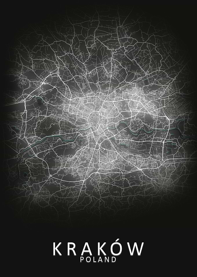 Krakow Poland City Map