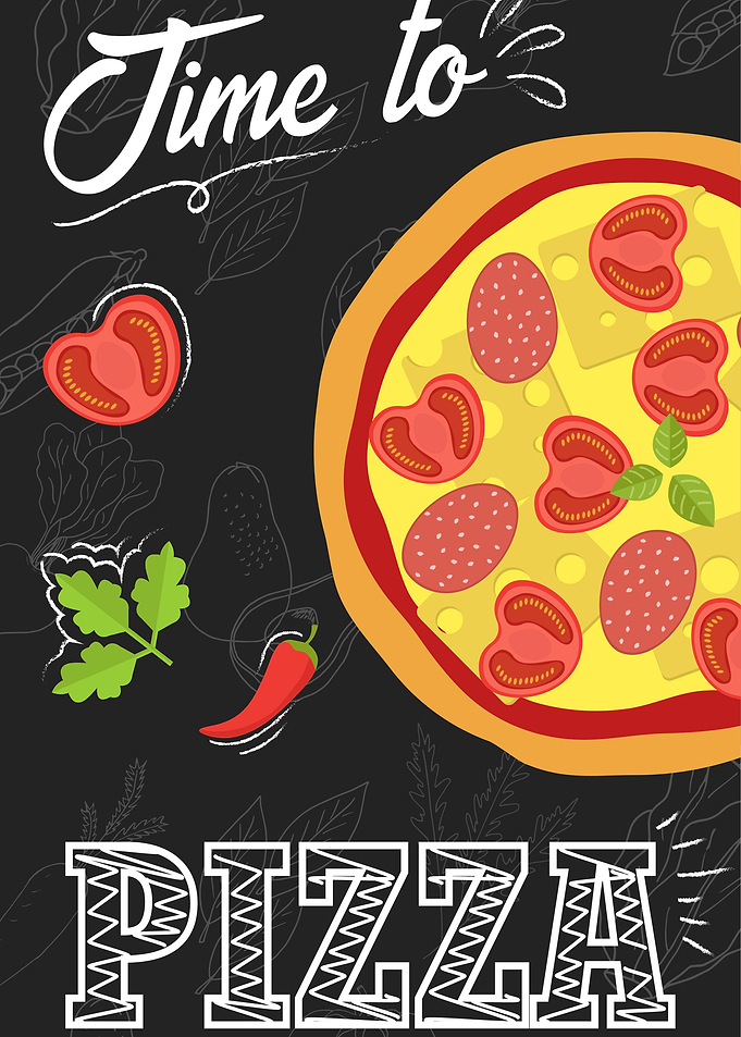 Time to pizza Poster