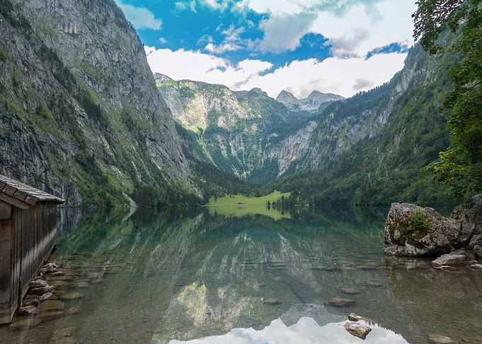 Lake Betweem Mountains