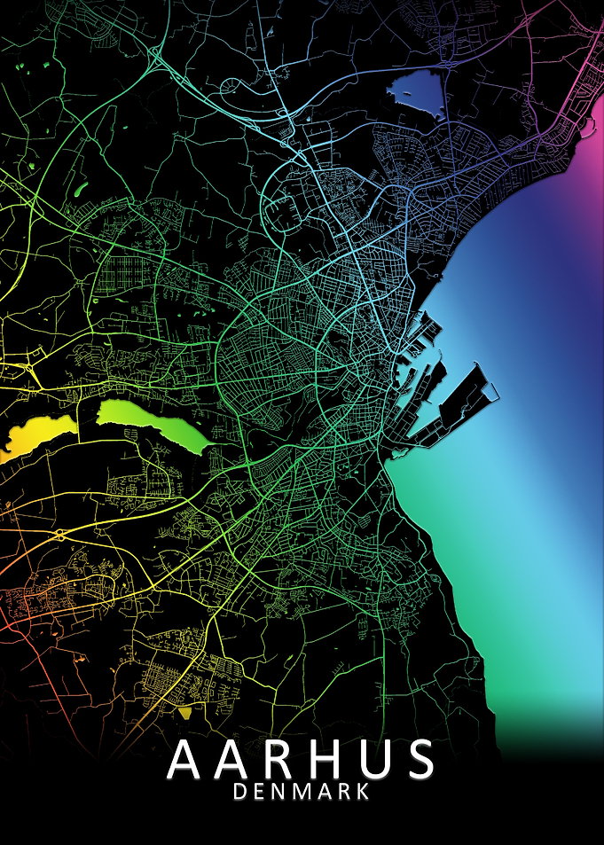 Aarhus Denmark City Map