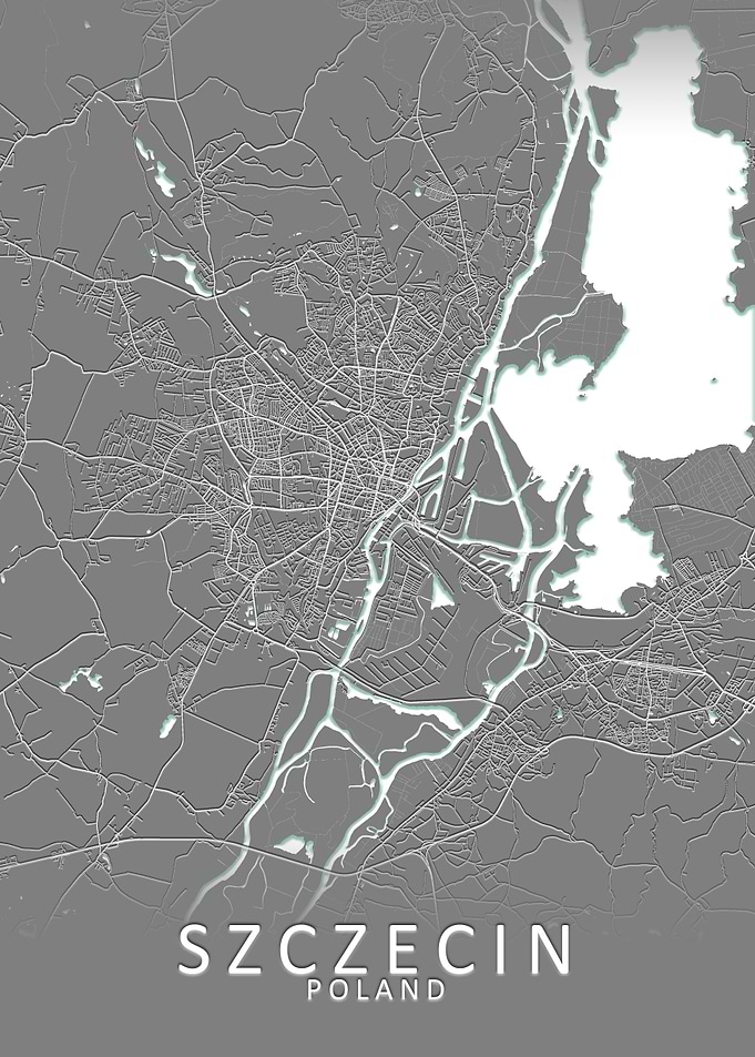Szczecin Poland City Map