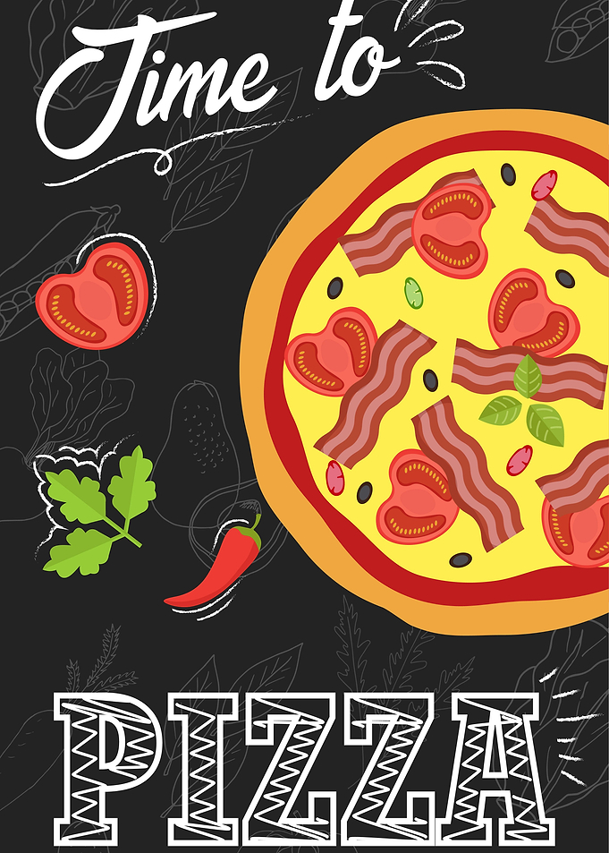 Time to pizza Poster