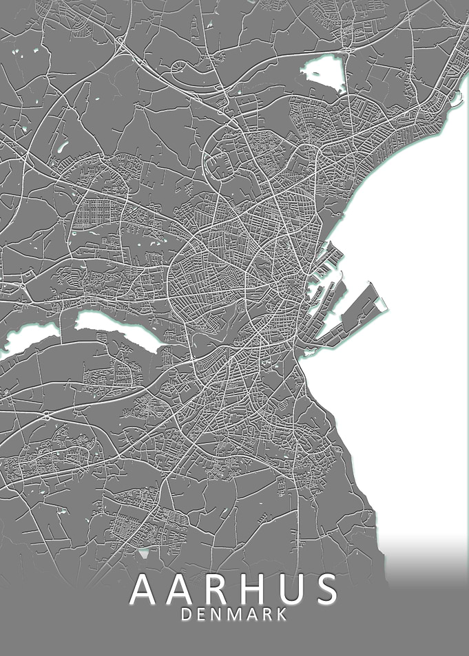 Aarhus Denmark City Map