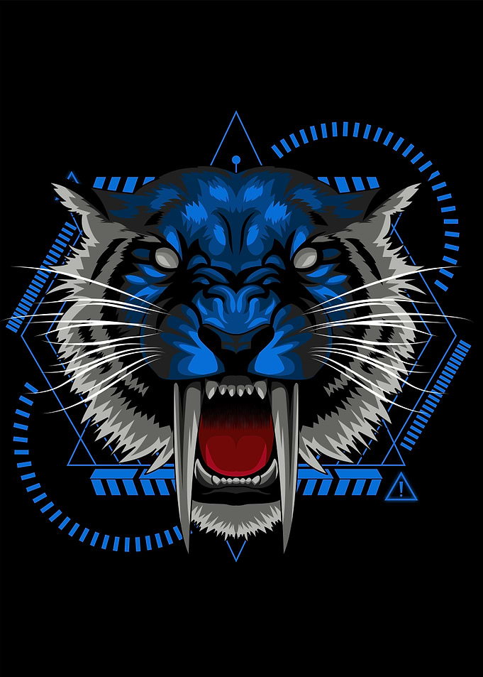SABER TOOTH GEOMETRIC