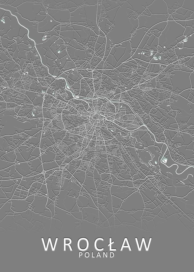 Wroclaw Poland City Map