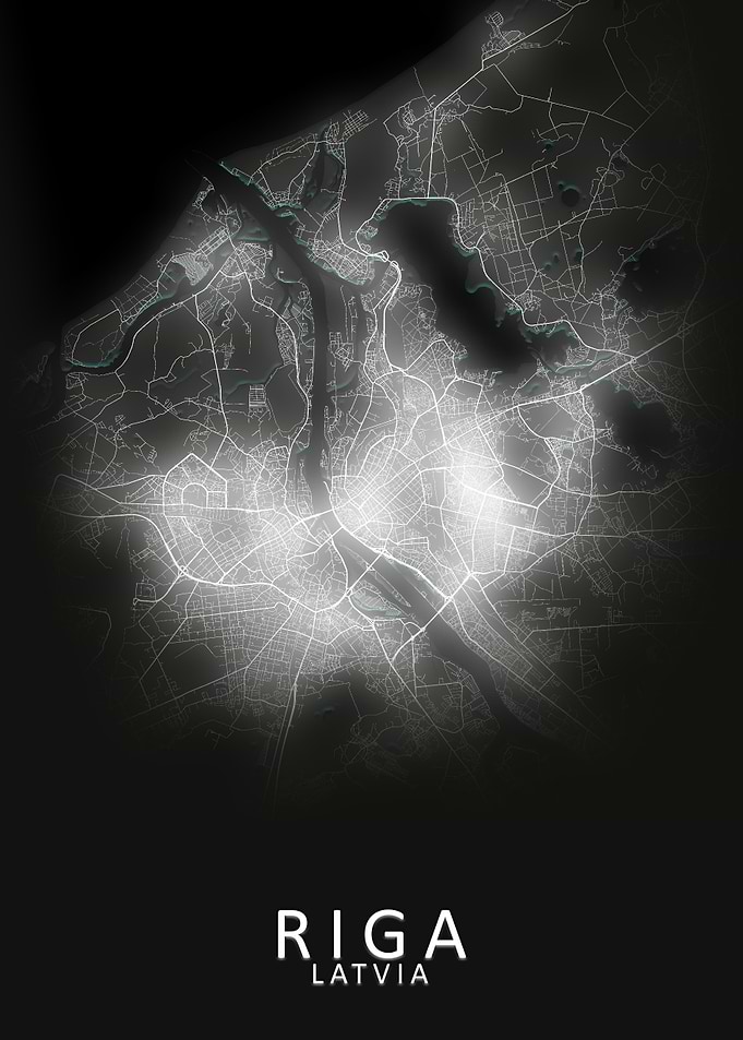 Riga Latvia City Map