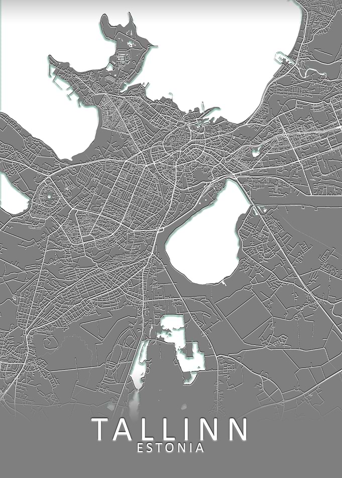 Tallinn Estonia City Map