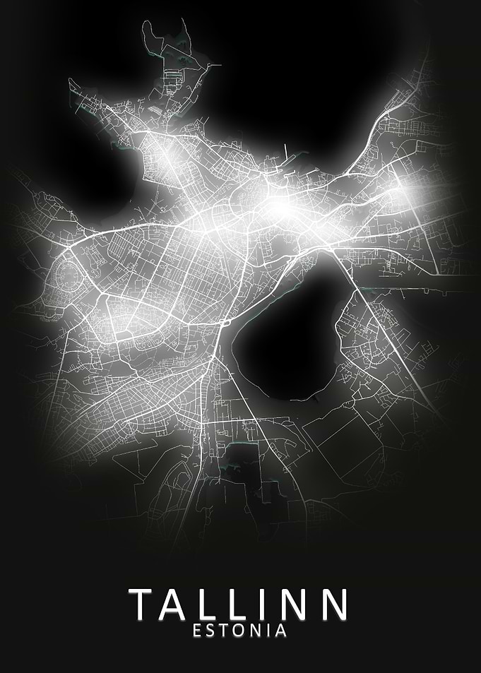Tallinn Estonia City Map