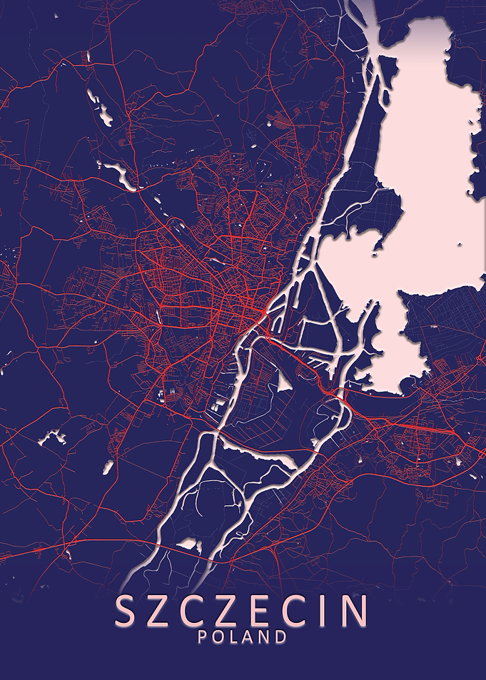 Szczecin Poland City Map