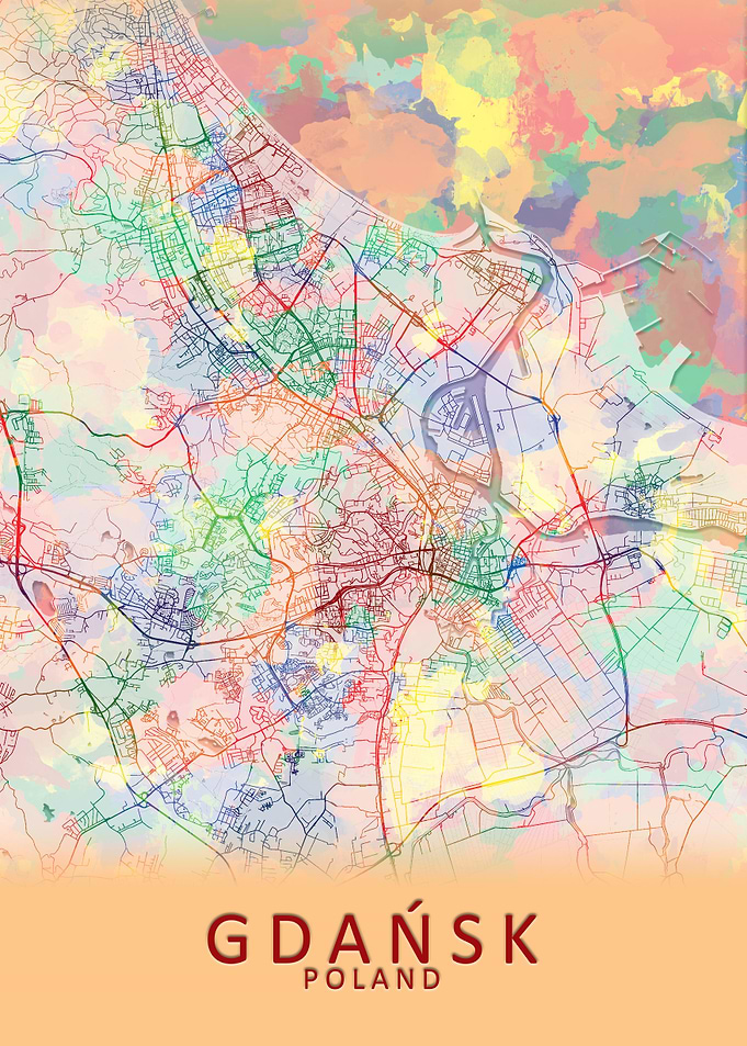 Gdansk Poland City Map