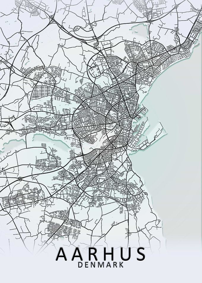 Aarhus Denmark City Map