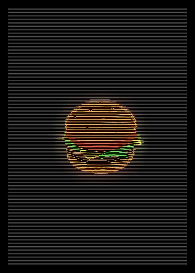 Retro Burger Lines