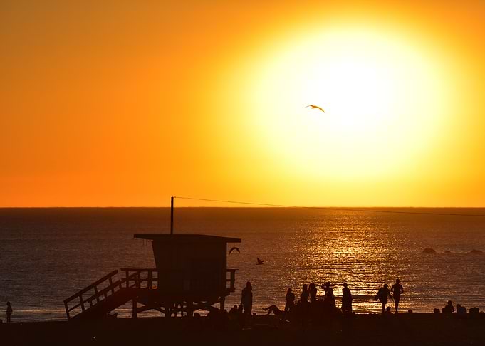 Sunset at Santa Monica