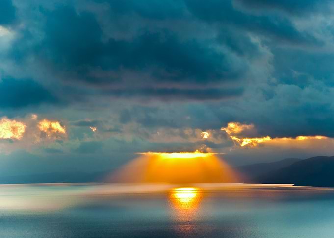 Sunset at Black sea