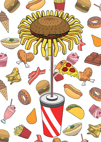 Burguer vase