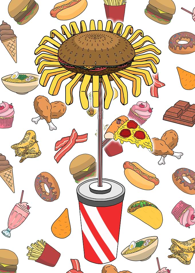 Burguer vase