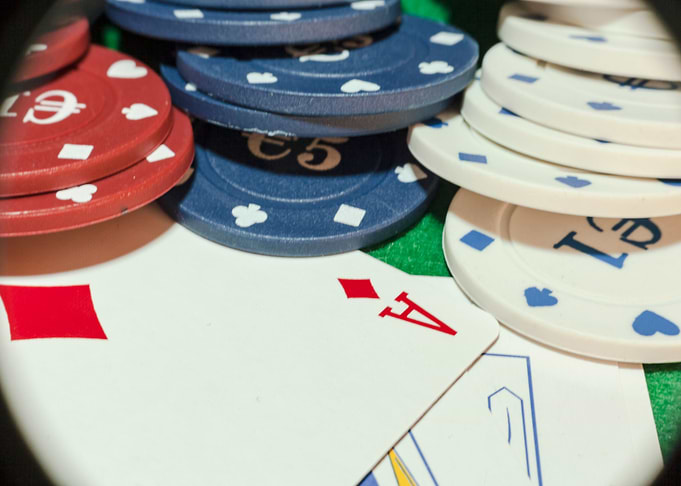 Poker cards chips ace spy