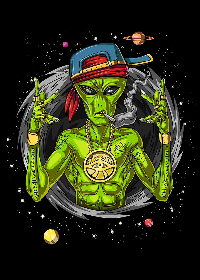 Alien Gangsta Rapper Space