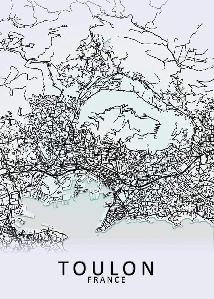 Toulon France City Map