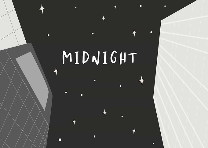 Mindnight in city