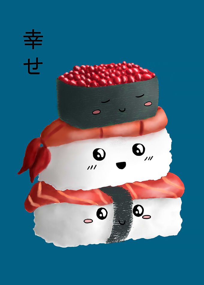 Sushi is happiness
