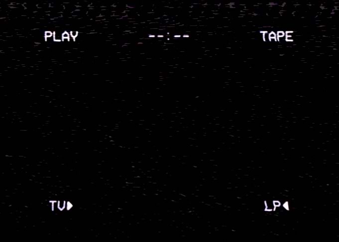 VHS bad tracking black