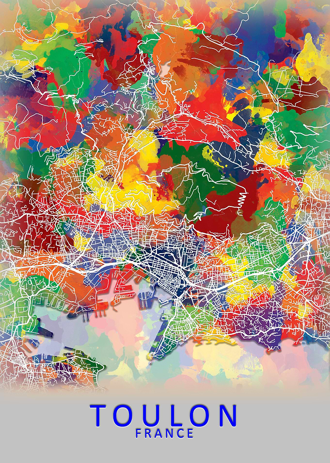 Toulon France City Map
