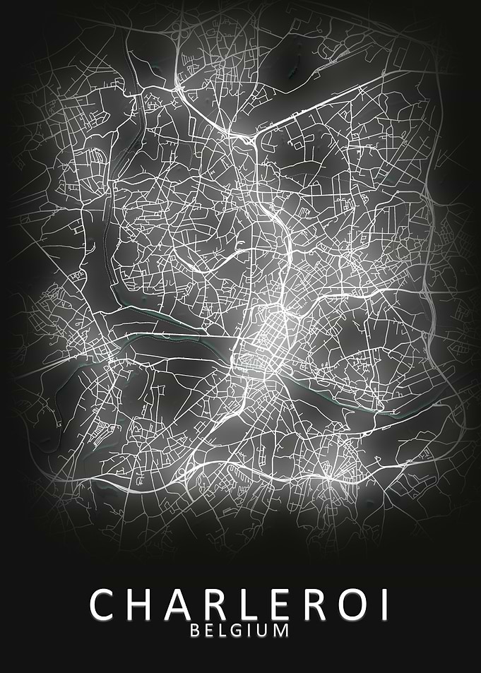 Charleroi Belgium City Map