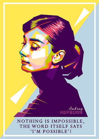 Audrey Hepburn in Popart
