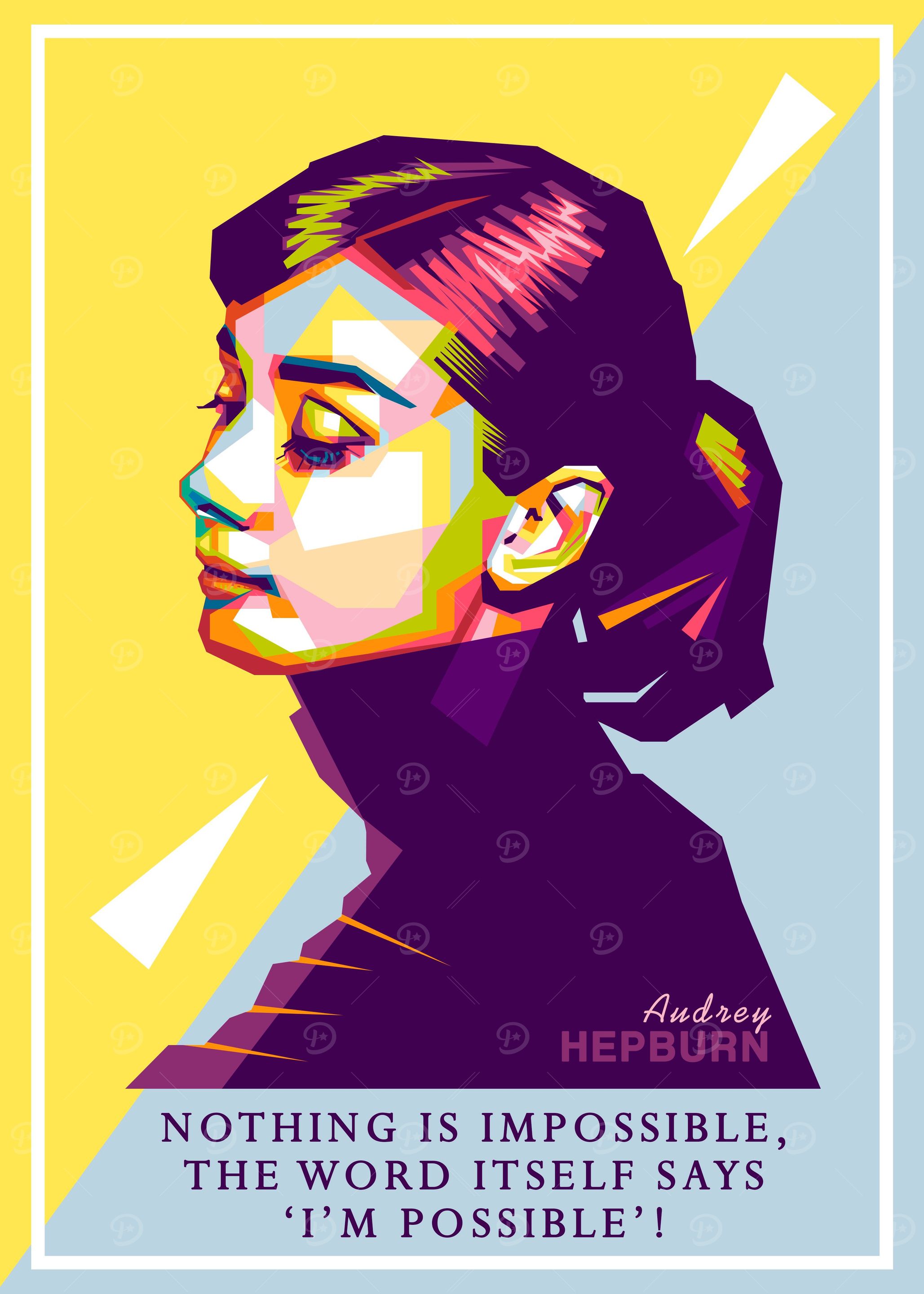Audrey Hepburn in Popart