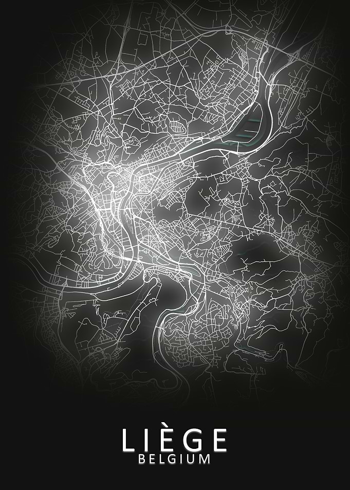 Liege Belgium City Map