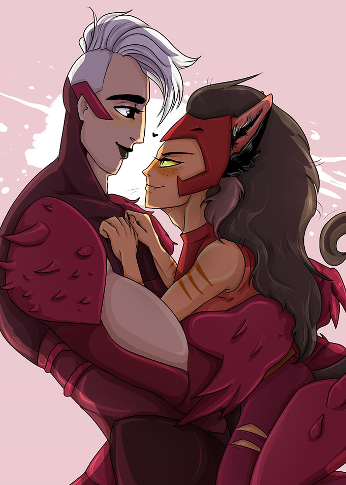 Scorpia and Catra