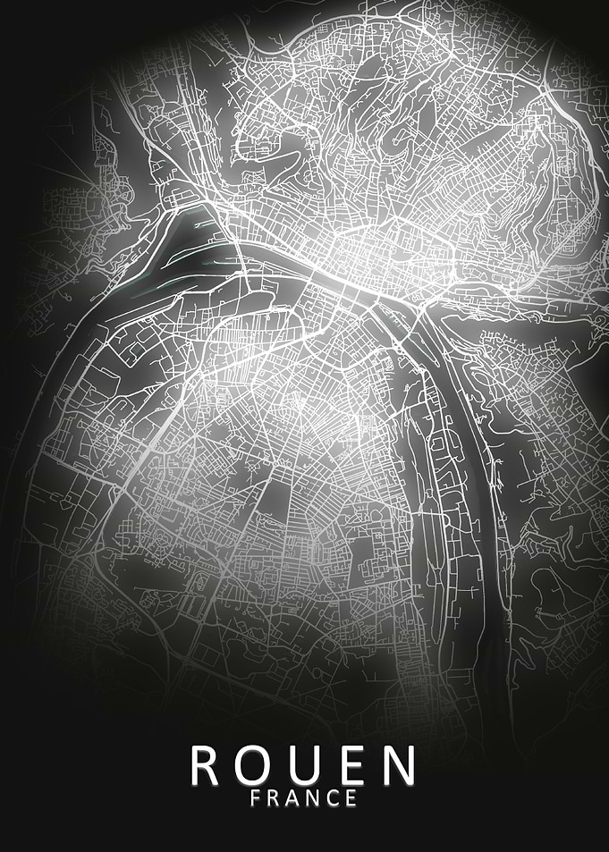 Rouen France City Map