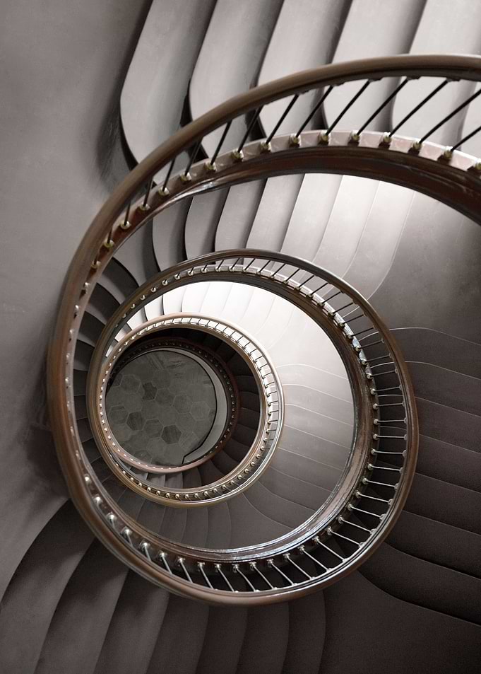 Pretty spiral staircase